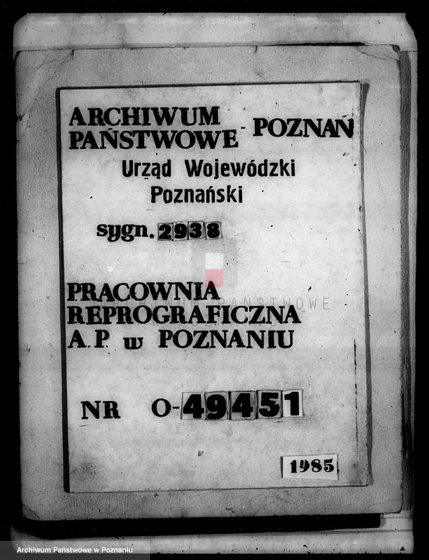 Obraz 1 z jednostki "Oszacowanie gruntów wykupionych przymusowo z nieruchomości ziemskiej Dębowo powiatu wyrzyskiego"