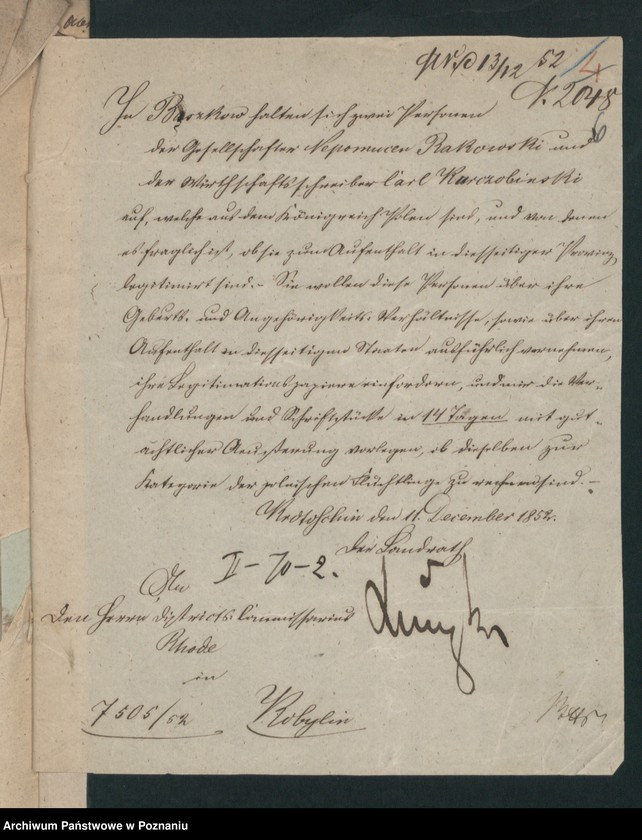 Obraz 10 z jednostki "A. betr. Nepomucen von Rakowski in Smolisz /auch Josef und Anton/"