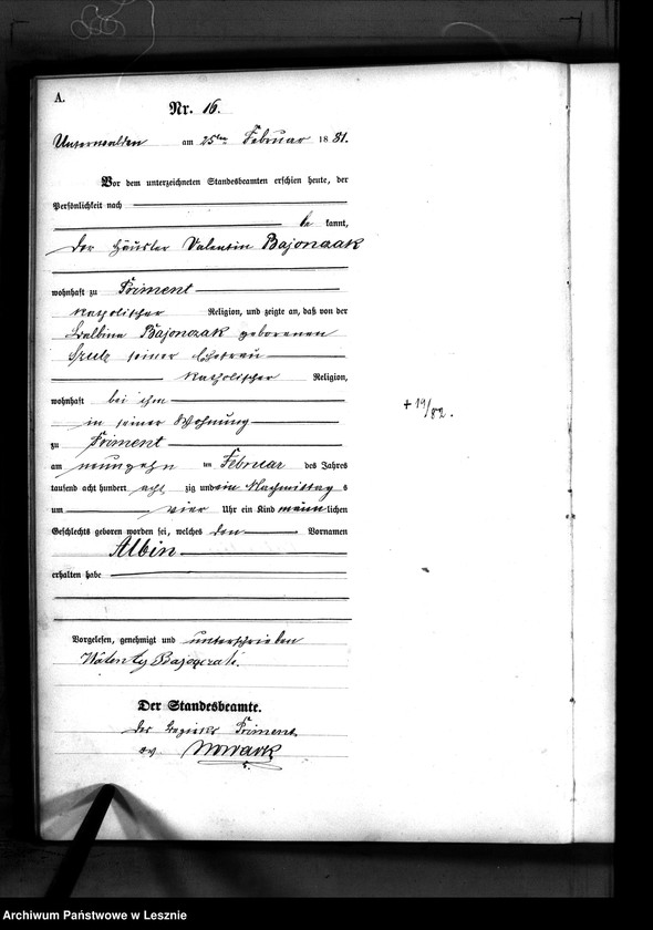 Obraz 19 z jednostki "[Księga urodzeń]"