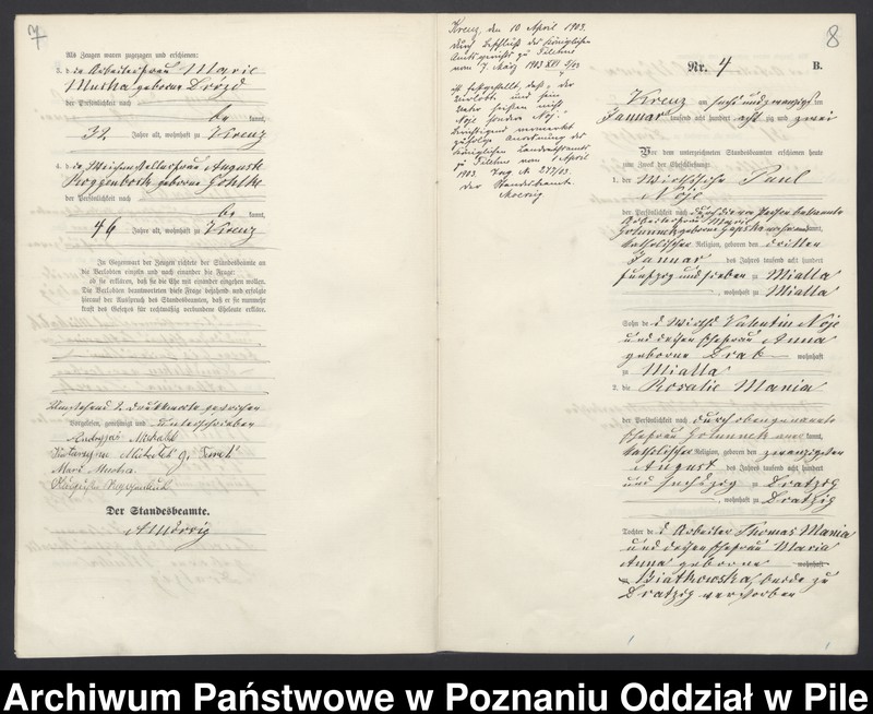 Obraz 7 z jednostki "Księga małżeństw"