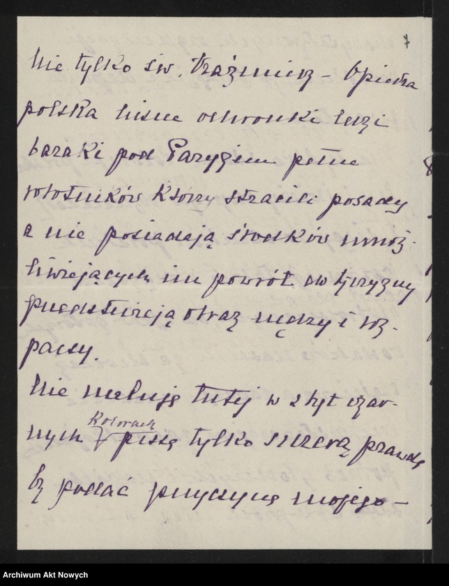 image.from.unit.number "Chłapowski Alfred (ambasador RP we Francji) i Helena; Załączniki: a) list P. de Fouquieres; b) list Ph. Pétain