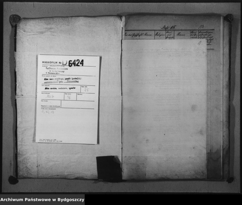 image.from.unit.number "Duplikat der Kirchenbücher der evangel. Gemeinde zu Inowrazlaw pro 1857"