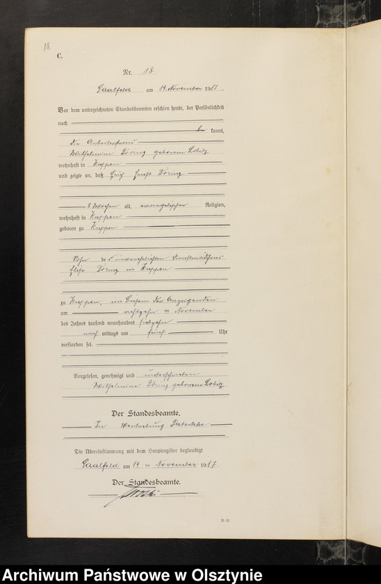 image.from.unit.number "Sterbe-Neben-Register Nr 1 - 21"