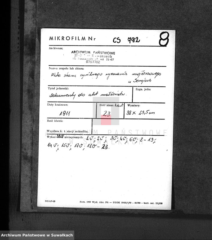 image.from.unit.number "Dokumenty o brakočetavšichsja evrejach v Serejskom božničnom okruge v 1911 godu     ."