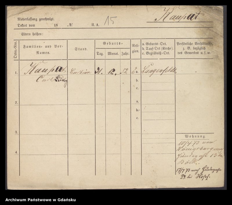 image.from.unit.number "Karty meldunkowe: Kaun - Kecker"