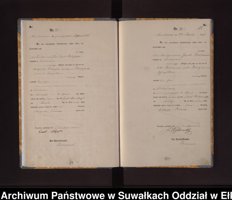 image.from.unit.number "Geburts-Haupt-Register des Königlich Preussischen Standes-Amtes der Stadt Nicolaiken Kreis Sensburg"