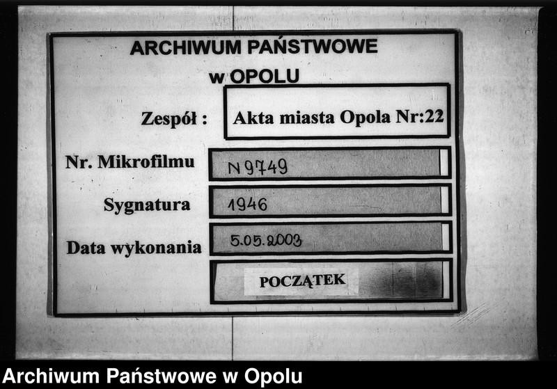 Obraz 1 z jednostki "Acta des Magistrats zu Oppeln von Anstellung und Vereidung der Tabaks Distributeure ingleichen Denunciationen"
