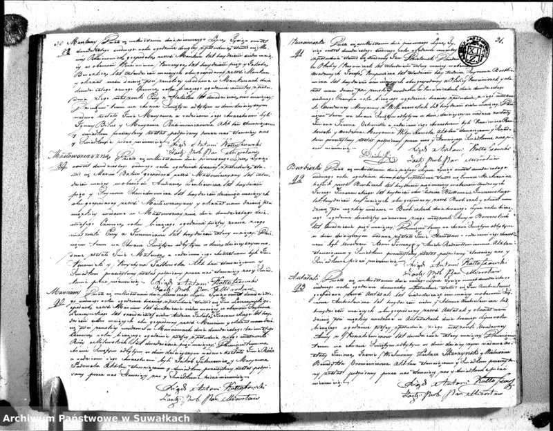 image.from.unit.number "Duplikat Aktów Urodzenia Zaślubienia i Zeyscia Katolików Parafii Mirosławskiey 1827 roku"