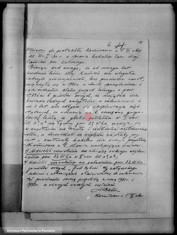 Obraz 10 z jednostki "Majątek Kamień powiat kaliski /sprawy leśne/"