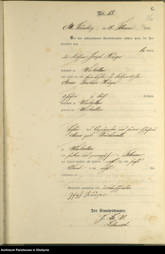 image.from.unit.number "Sterbe-Haupt-Register Nr 1 - 71"