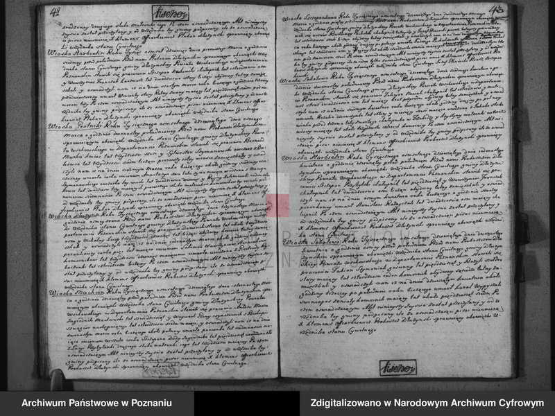 Obraz z zespołu "Akta stanu cywilnego Parafii Rzymskokatolickiej Dłużyna (pow. kościański)"