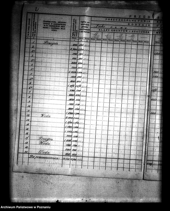 Obraz 6 z jednostki "Szczegółowe rejestry pomiarowo-szacunkowe podziału wspólnego pastwiska osady Lądek i osady Lądek Poduchowny I"