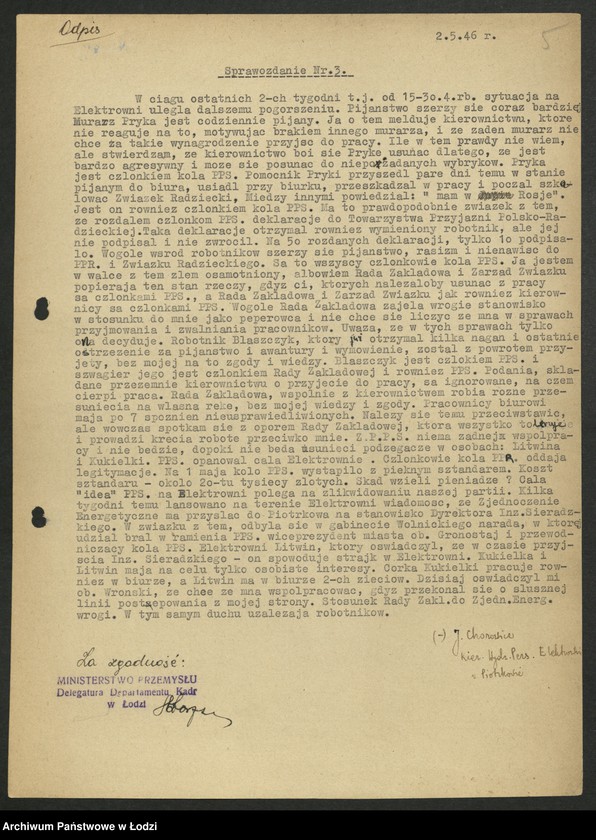 Obraz 6 z jednostki "Doniesienia i zażalenia [w sprawach personalnych]"