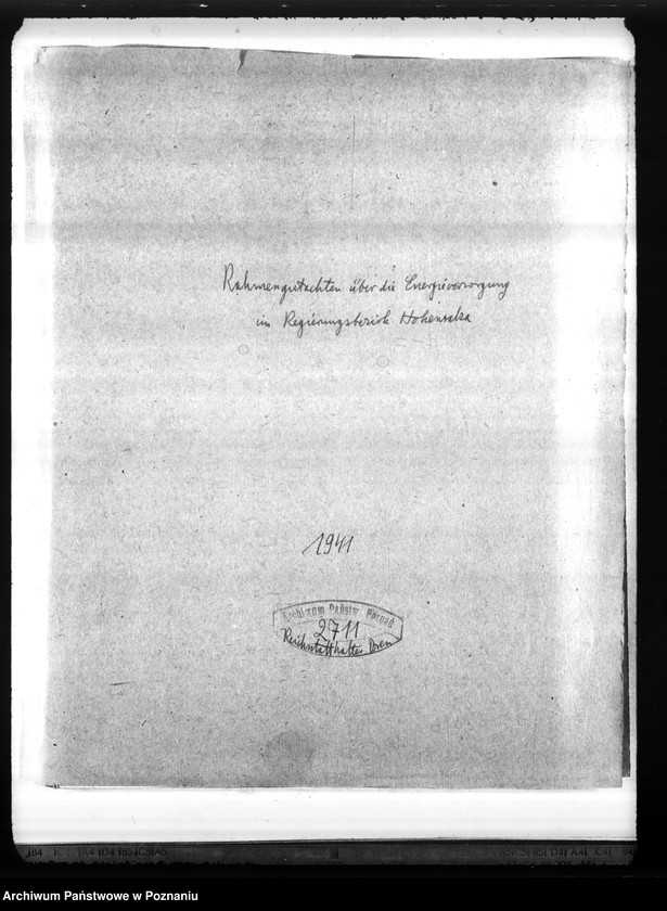 Obraz 4 z jednostki "Rehmengutachten über die Energieversorgung im Regierungsbezirk Hohensalza - Inowrocław"