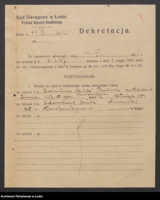 Obraz 6 z jednostki "Edmund Szulc- tkalnia zarobkowa"