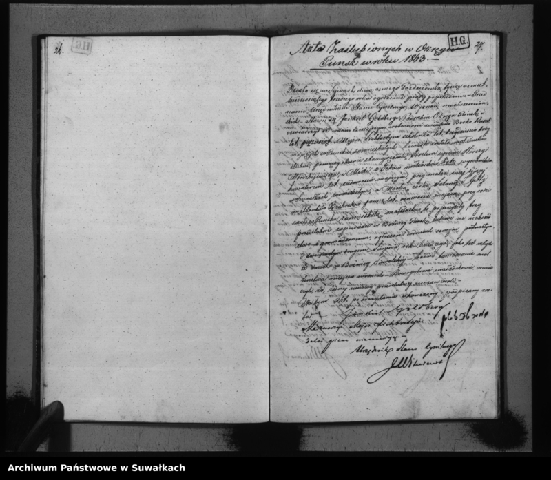 image.from.unit.number "Duplikat Akt Urodzoeń, Zejść i Zaślubień Wyznania Mojżeszowego Parafii Puńsk za Rok 1863"