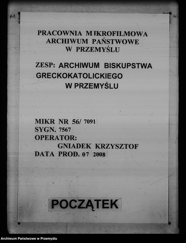 image.from.unit.number "[Kopie ksiąg metrykalnych parafii Drohojów z filiami Hnatkowice, Trójczyce, Zabłotce (dekanat Radymno)]"