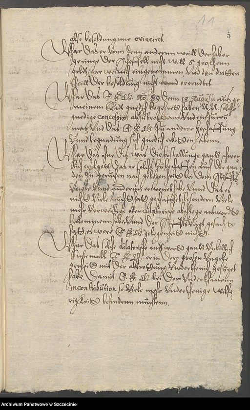 Obraz 13 z jednostki "Dr. Christian Schwartz contra Stiftsvogt Martin v[on] Kleist und den Kammerrat Reimer v[on] Wolde zu Dargen [Dargiń] und Wusterbarth [Ostre Bardo]."