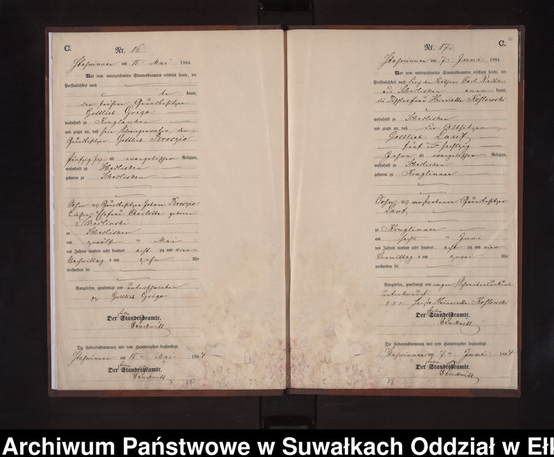image.from.unit.number "Sterbe-Neben-Register des Preussischen Standes-Amtes Stasswinnen Kreis Loetzen"