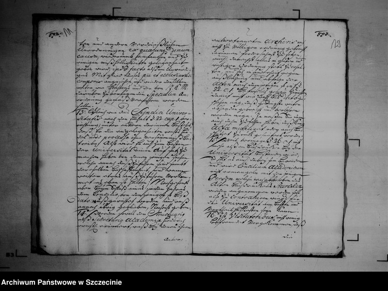 image.from.unit.number "Visitations - Abschied für das Concilium Academium zu Greifswald vom 20 November 1730."