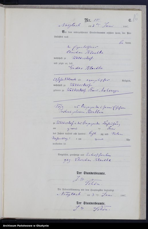 image.from.unit.number "Sterbe-Neben-Register Nr 1 - 27"