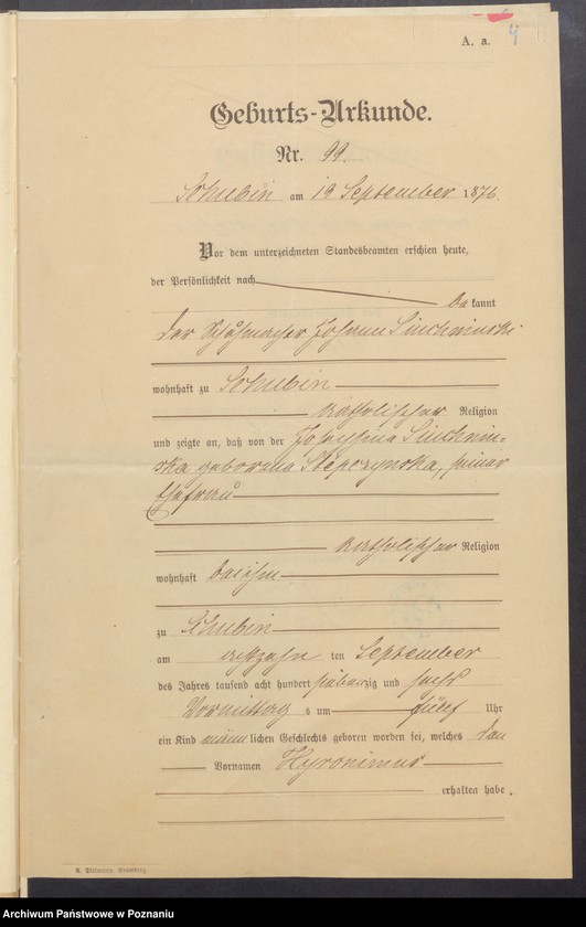 Obraz 6 z jednostki "[Dokumenty dostarczone przez narzeczonych do zawarcia związku małżeńskiego za 1902 rok. Tom XVII]"