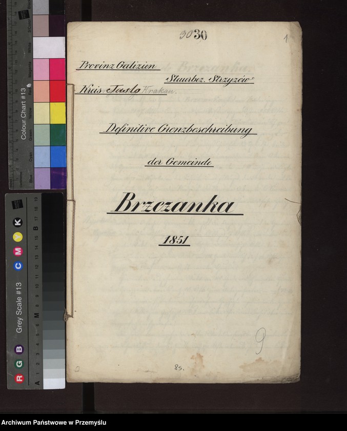 Obraz z jednostki "Definitive Grenzbeschreibung der Gemeinde Brzezanka [Ostateczny opis granic gminy]"