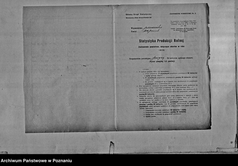 Obraz 7 z jednostki "/Statystyka produkcji rolnej - zestawienie powiatowe - Wągrowiec"