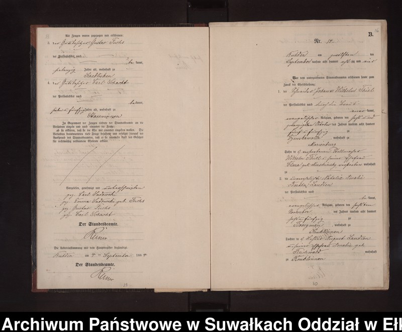 image.from.unit.number "Heiraths-Neben-Register des Preussischen Standes-Amtes Stasswinnen Kreis Loetzen"