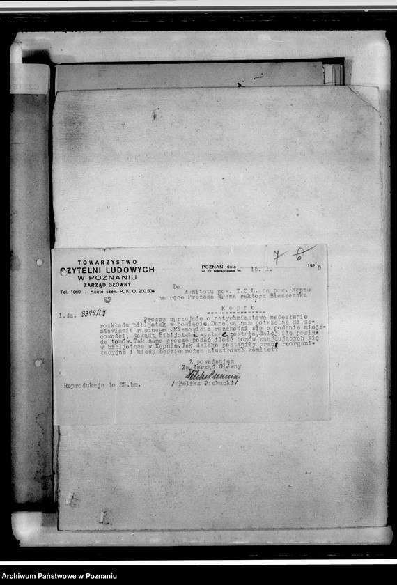 Obraz 11 z jednostki "Sprawozdania, okólniki, korespondencja"