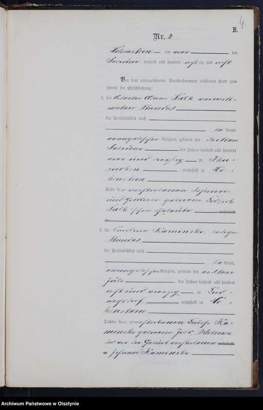 image.from.unit.number "Heiraths-Neben-Register Nr 1 - 23"