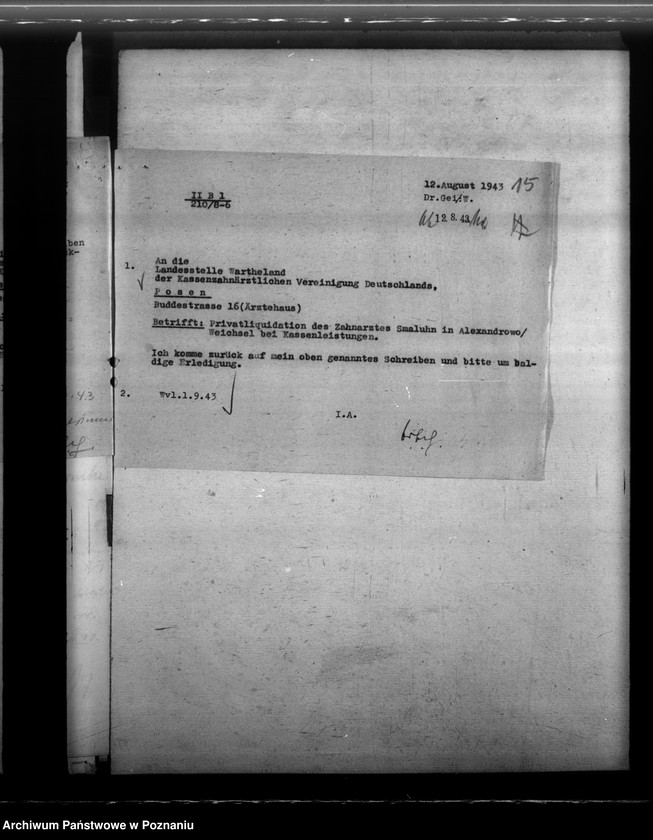 Obraz 19 z jednostki "Notdienstverpflichtung der Zahnärzte"