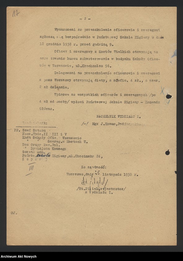 Obraz 20 z jednostki "Działalność Wydziału III Komendy Głównej Policji Państwowej. Zarządzenia, pisma okólne, korespondencja."