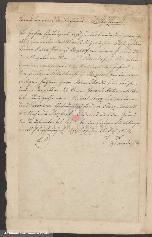 Obraz 5 z jednostki "Taufbuch Märzdorf 1827-51 [kościół filialny w Żelaznej parafii rzymskokatolickiej w Lipowej]"