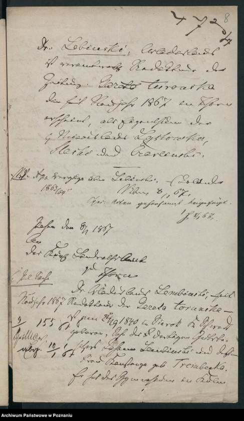 Obraz 12 z jednostki "A. betr. Wladislaus von Łebiński"