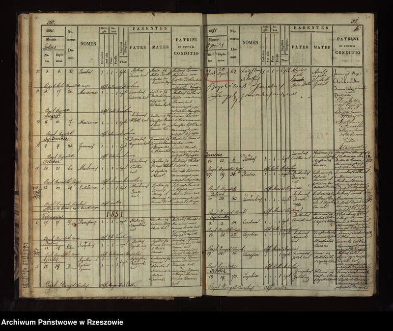 image.from.unit.number "Księga akt urodzeń, małżeństw Węgliska - tom I"