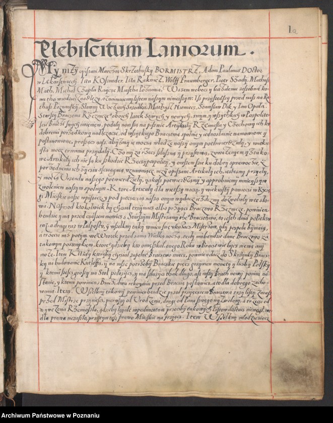Obraz 4 z jednostki "Liber obligationum, decretorum, quietationum, contractuum. Acta coram spectabili consulatu civitatis Posnaniensis tam publica quam privata."