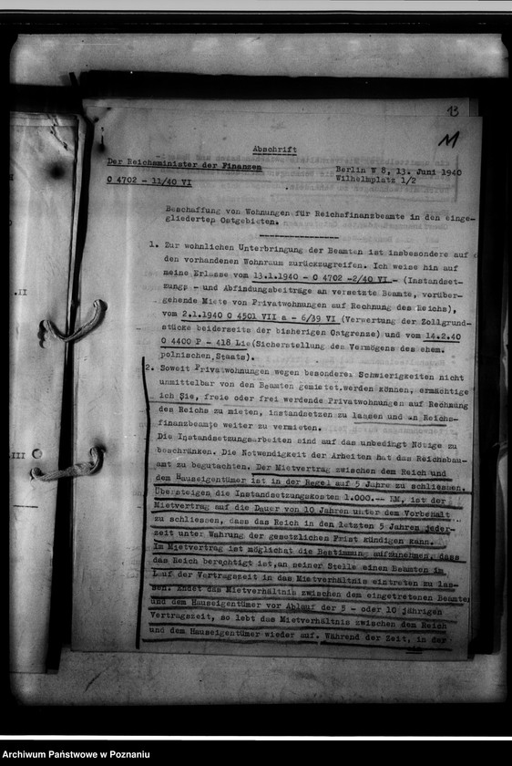 Obraz 15 z jednostki "Bestimmungen über die Beschaffung von Wohnungen für Behördenbedienstete."