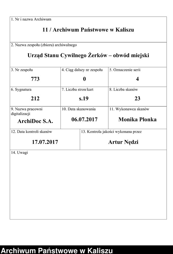 Obraz 1 z jednostki "Skorowidz małżeństw za lata 1915-1918"
