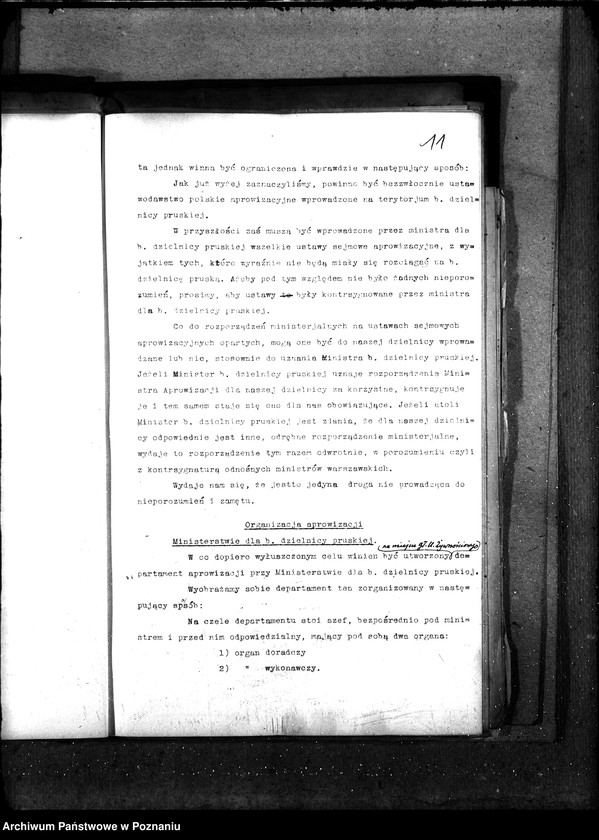 Obraz 16 z jednostki "Sprawy szczegółowo-administracyjne Aprowizacja b. Dzielnicy Pruskiej"