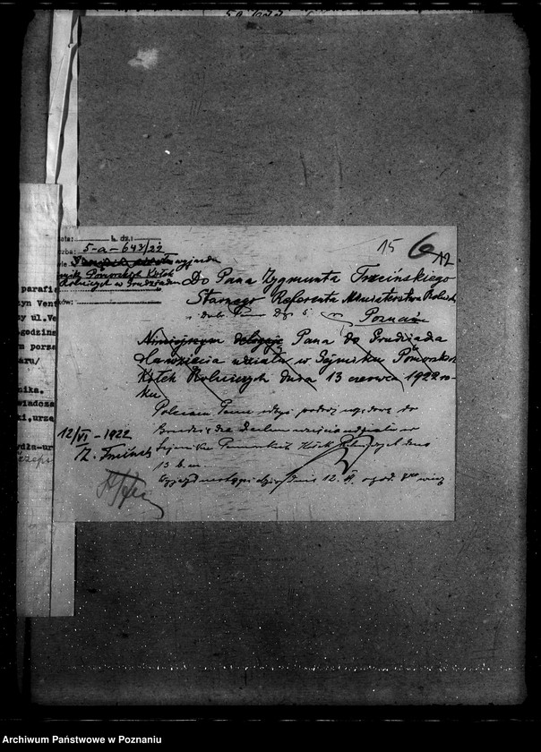 Obraz 19 z jednostki "Sprawy szczegółowo-administracyjne Zaproszenia na zebrania"