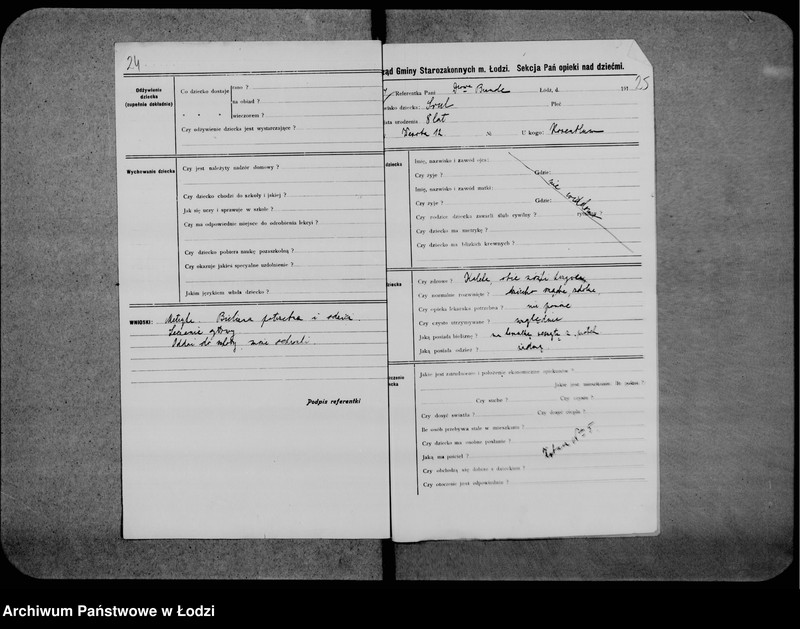 Obraz 17 z jednostki "Kwestionariusze sekcji pań"