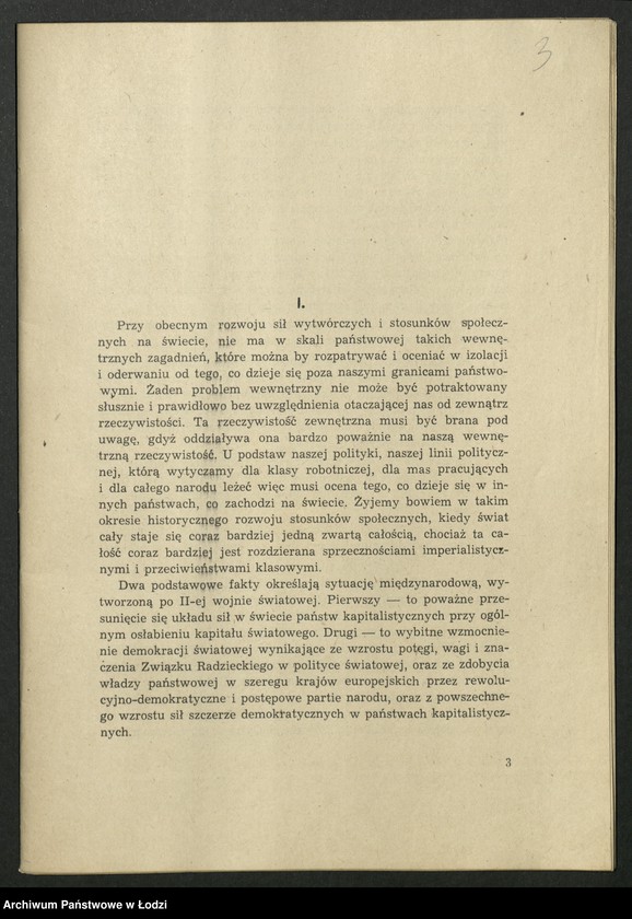 Obraz 4 z jednostki "Szkolenie partyjne - O sytuacji międzynarodowej - broszura [Wydziału Szkolenia Komitetu Centralnego PPR]"