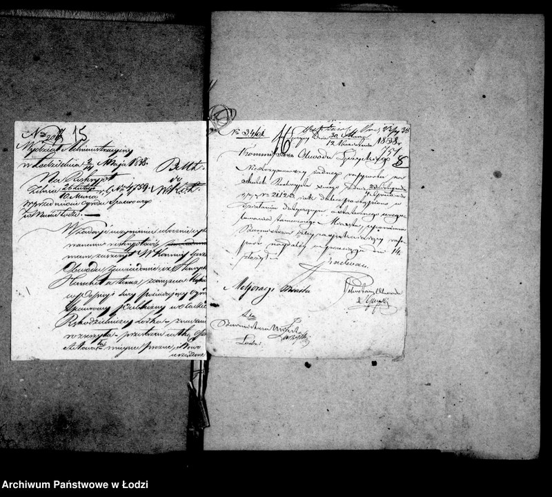 Obraz 15 z jednostki "Akta ławnika czynnego osady rękodzielniczej Łódki tyczące się melioracji miasta i nazwy ulic"