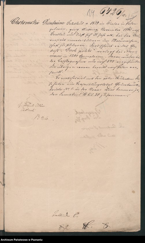 Obraz 19 z jednostki "A. betr. Auskunft über Inländer Lit. C /Namen-Rotulus vorgeheftet/"