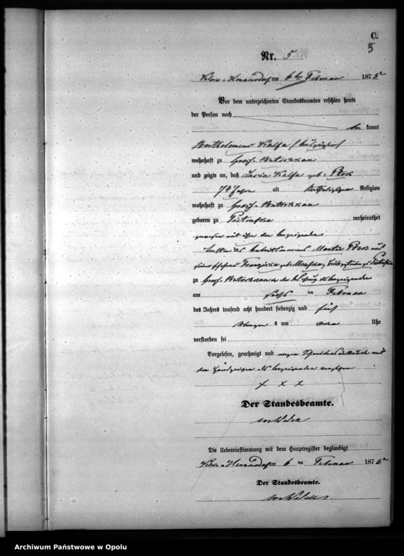 image.from.unit.number "Sterbe-Neben-Register des Standesamtsbezirks Hennersdorf [1875]"