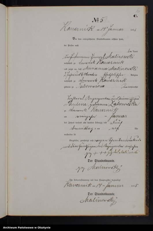 image.from.unit.number "Sterbe-Neben-Register Tom I,Nr 1 - 62"