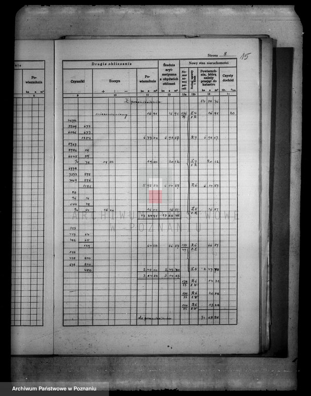 Obraz 19 z jednostki "/Obliczenie pomiarowe obrębu Dębowo i Dąbrowa w powiecie wyrzyskim wraz ze szkicami polowymi/"