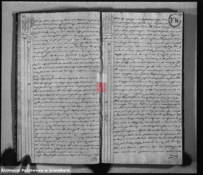 image.from.unit.number "Akta stanu cywilnego urodzonych w gminie seyneńskiey od 1-go stycznia 1813 roku."