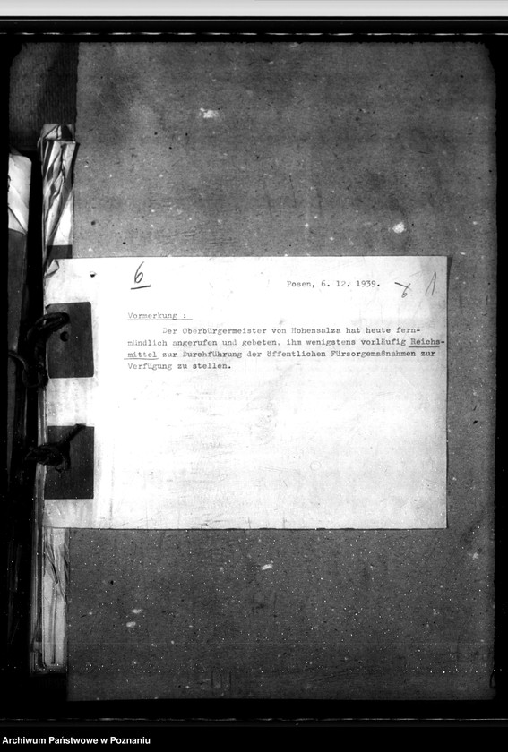 Obraz 5 z jednostki "Zarządzenia i korespondencja w sprawie opieki społecznej, zwłaszcza jej finansowania"